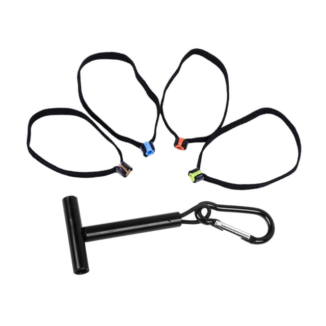 Portacarrete de tippet para pesca con mosca, fácil de usar para lubina rayada, bagre, salmón con 4 carretes de extensión