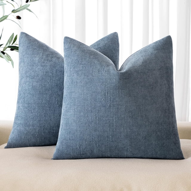 Fundas de cojín decorativas MIULEE, felpilla, 45 x 45 cm, paquete de 2