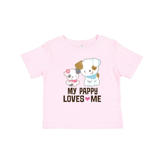 Inktastic My Pappy Loves Me Granddaughter Girls Baby T-Shirt