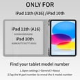 thumbnail image 2 of Detachable Bluetooth Keyboard Cover for iPad 11 Gen A16 11" 2025 / iPad 10 Gen 10.9" 2022, Slim Folio Case with Apple Pencil Slot,Gray, 2 of 8