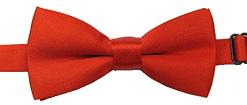 NEW BRIGHT RED Pretied Pre Tied Boys Bow Tie Adjustable Wedding Christening Prom 