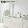 thumbnail image 6 of VIGO Gramercy Single Handle Pull-Down Spout Kitchen Faucet in Matte Brushed Gold, 6 of 10
