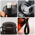 thumbnail image 3 of Large-Capacity Sports Water Bottle with Straw 1.6l (54oz) Leakproof Gym Water Bottle Ergonomic Handle for Easy Carry（Gradient Black）, 3 of 8