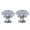 Silver, variant on BallsFHK 2Pcs Miniature Hanging Ceiling Lamp Battery Operated Dollhouse Imitation Furniture Lighting Battery Lights For Dolls House