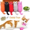 thumbnail image 2 of Juguetes interactivos de hierba gatera suave para mascotas, juguete de perro con sonido de crujido, Limpieza de dientes, muñeco divertido para masticar, almohada de pulgar de felpa, accesorios para ma, 2 of 4