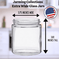 thumbnail image 3 of Jarming Collections 16oz Wide Mouth Glass Storage Jars – Extra-Wide Opening with BPA-Free Plastic Lids for Easy Filling, Food Storage, Pantry Organization & Canning Storage – Made in USA  (Set of 2), 3 of 11