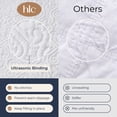 thumbnail image 5 of THD Loren - 3 Piece Full Queen Size Quilt Set, Lightweight Queen Bedspread Coverlet Set (Full/Queen, White), 5 of 8
