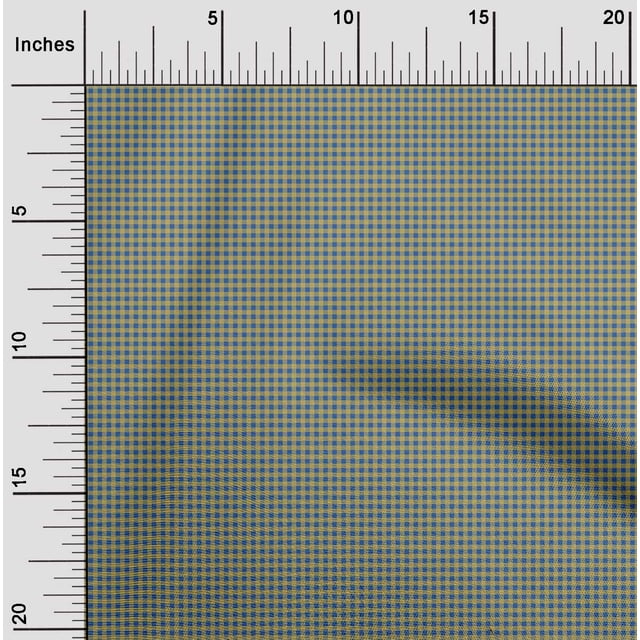 oneOone Viscose Chiffon Fabric Gingham Check Print Fabric BTY 42 Inch Wide