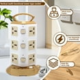 thumbnail image 4 of Arcticwind Surge Protector Power Strip Tower w/12/16 Outlets, 3 USB Ports, 2500W Max, Portable Modular Power Tower, Built-in Overload & Lightning Protection, w/9.85ft Cable, 4 of 9