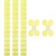 thumbnail image 1 of Uxcell 5 Pcs Guirnalda de Flores de Papel de Cuatro Hojas, Serpentinas de Papel Reutilizables para Decoración de Fondo de Fiesta de Cumpleaños de Boda en Casa, Amarillo, 1 of 7