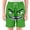 a-Green5813, variant on Boys Kids Funny Face Print Beach Shorts Elastic Waist Drawstring Closure Loose Fit Shorts For Summer Outdoor Play Daily Wear Green 3-4 Years