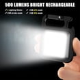 thumbnail image 4 of Luz de trabajo multifuncional COB, mini luz brillante portátil de llavero, 8 Uds., 4 of 5