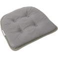 thumbnail image 3 of Non-Slip Tufted Chair Cushions for Dining Room, Kitchen and Office Use, U-Shaped Skid-Proof Seat Pad, 15x16 Inches, 4 Pack, Gray, 3 of 6