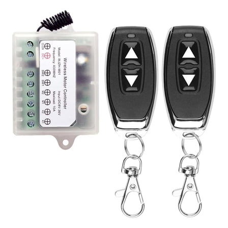 Kairuite DC 8-36V Motor Remote Control Switch 433Mhz Motor Forward Reverse Relay Switch