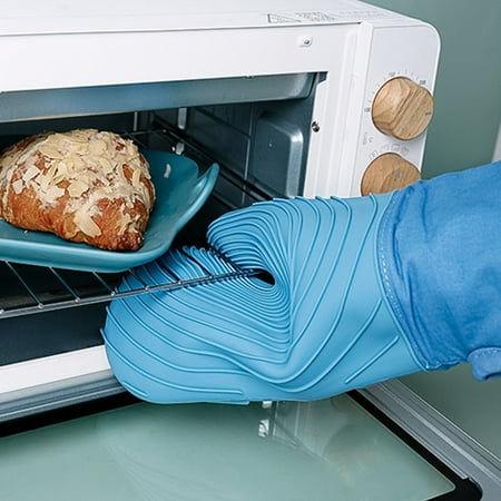

Summer Clearance Holiday Deals 2025! Home Kitchen Gadgets QTOCIO Silica Gel Insulation Gloves Microwave Scalding Proof Gloves Kitchen High Temperature Proof Gloves Thick Microwave Baking Gloves