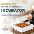 thumbnail image 2 of Farm Innovators Digital Egg Incubator for Improved Hatching, 3 Pack, White, 2 of 9