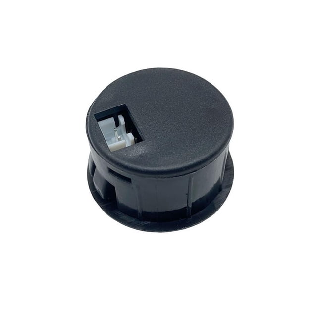 DC 4-100V Voltaje del coche Medidor de corriente Panel detector redondo Dos hilos (Azul)