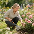thumbnail image 4 of 2/1 Pieces Hand Rake, Stainless Steel Small Garden Rake with Plastic Handle, Hanging Garden Hand Tools for Gardening, Weeding, Transplanting and Digging, Tool, Small Gar, 4 of 7
