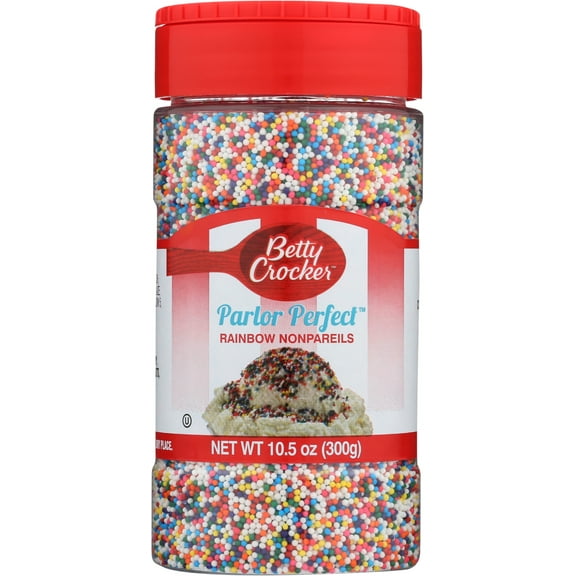 Pack of 12, Betty Crocker Parlor Perfect Rainbow Nonpareils, 10.5 oz