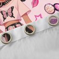 thumbnail image 4 of Erosebridal Black Girls Black Out Curtains,Butterflies Print Pink Stars 3D Princess Crown Curtains Pack of 2 (42x63 Each) For Kids, 4 of 7
