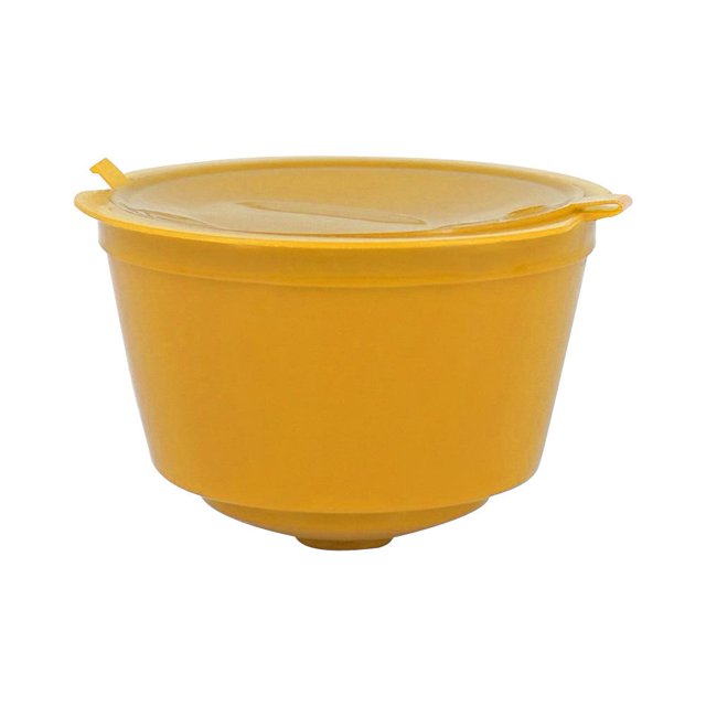 Práctica taza de cápsula de café taza de filtro resistente al calor para regalos (amarillo) Wdftyju Libre de BPA