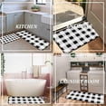 thumbnail image 5 of Buffalo Plaid Kitchen Rugs and Mats Non-Slip, Washable, Absorbent Stain Resistant,Durable and Easy to Clean,Anti Fatigue for Kitchen, Sink, Office, Laundry, 17"x47"+17"x30", 5 of 6