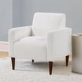 thumbnail image 4 of Comfort Pointe Cumulus White Boucle Fabric Modern Style Arm Chair, 4 of 4