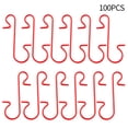 thumbnail image 1 of 100PCS Christmas Day Decoration S Hook Christmas Tree Christmas Sock Hook, 1 of 7