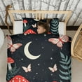 thumbnail image 3 of Mushroom and Butterfly Duvet Cover and Pillowcase Set for Single Bedding, Bedroom Accessories for Kids Teens, 3 of 5