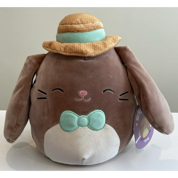 Original Squishmallows 8" Yong The Farmer Bunny Plush