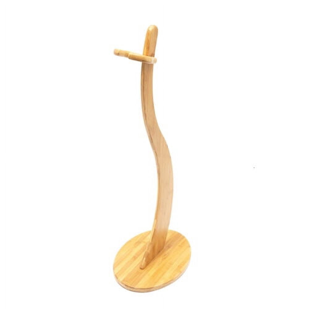 40.55 Inches Bamboo Guitar Stand With Non-slip Pads For Guitar, Bass Anti-Slip