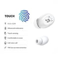 thumbnail image 2 of Mini auricular inalámbrico compatible con Bluetooth V5.0 Auriculares con control táctil en la oreja IPX4 Auriculares impermeables Sonido Auriculares manos libres Azul Inevent EL005069-02, 2 of 7