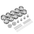 thumbnail image 1 of Xingzhi 10x Shock-proof Metal Wheel Rims For WPL 1/16 B24 RC Car Accessories RC Car Part Silver, 1 of 6