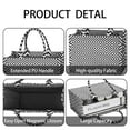 thumbnail image 4 of Large Capacity Tote Bag,Black White Square Checkered Pattern Handbag Fashion Luxury Tote Bag,15.7"x13"x 5.1" Inches,Laptop Compatible, 4 of 6
