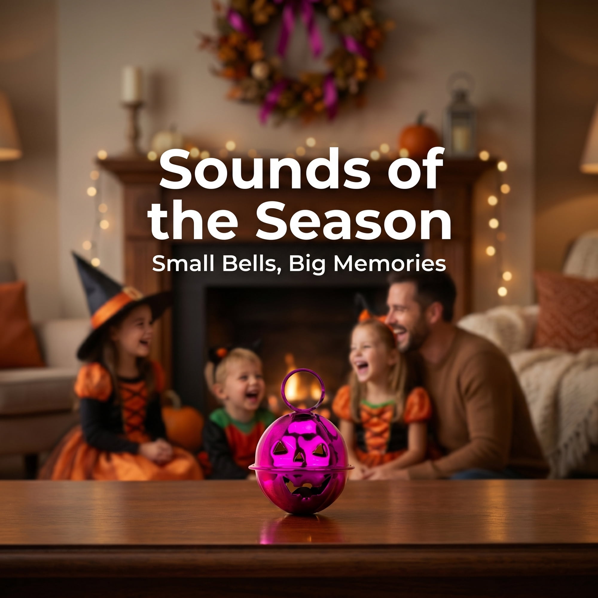 Unique Bargains 10Pcs Pumpkin Halloween Craft Round Bells Purple Halloween Decor 0.9"L x 0.9"W x 0.9"H