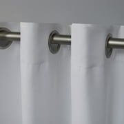 Exclusive Home Curtains Academy Total Blackout Grommet Top Curtain Panel Pair, 52 x 84, White