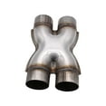thumbnail image 1 of koolsoo Universal Crossover x Pipe Stainless Steel Muffler Exhaust Tip Durable Accessory, 1 of 7