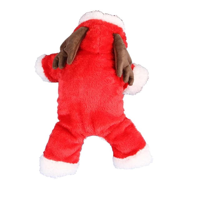 Methold Cachorro gato perro ropa de invierno ropa lindo mascota suéter puente sudadera con capucha abrigo traje Ropa para mascotas rojo METRO