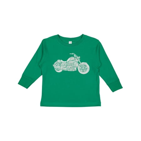 

Inktastic Distressed Motorcycle Gift Toddler Boy or Toddler Girl Long Sleeve T-Shirt
