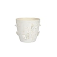 thumbnail image 2 of AuroraX Butterfly Pattern Plantser Double Layer Hollow Plantser Decorative Ventilated Lightweight Indoor Outdoor Plastic Embossed Garden Pot White, 2 of 6
