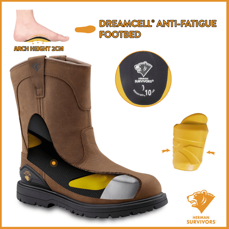 Free Shipping! Herman Survivors Men's Bison Waterproof Steel Toe