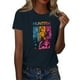thumbnail image 1 of Pop cazadora para niña Round-Neck Printed Anime Trio Poster T Shirt （Navy）, 1 of 3