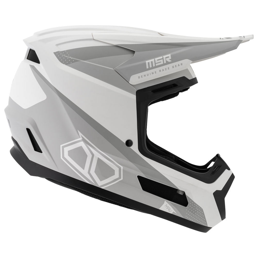 MSR™ Mav Inertia Dirt Bike Motocross Helmet w/MIPS Medium Matte White/Grey