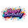 thumbnail image 2 of Happy Birthday Backdrop Butterfly Balloons Floral Party Supplies Photography Props Decorations Banner Background Celebration Decor, 2 of 4