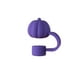 thumbnail image 1 of Tapa para pajita genérica, 1 pajita de silicona con forma de calabaza de 10 mm, protector de tapa para pajita, color morado, 1 of 9