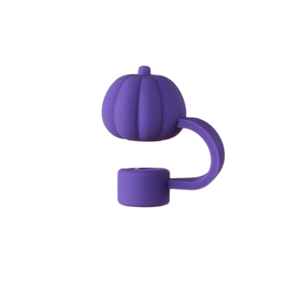1/5Pcs Pumpkin Silicone Straw Cap Reusable Topper for 30/40 Oz Tumbler Cup Fall Thanksgiving Accessories Non-Slip BPA-Free Universal 10mm Straw Lid Protector