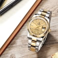 thumbnail image 3 of 【START】Men's Mechanical Watch Date Function Waterproof Watch Luminous Scale Dial Golden Watch, 3 of 11