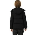 thumbnail image 2 of ZSHOW Boy's Recycled Winter Coat Insulated Winter Jacket Hooded Puffer Outerwear Jacket Black 10/12, 2 of 9