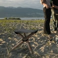 thumbnail image 4 of Yuarrent Taburete de tela para acampar, ligero, para pesca, senderismo, silla plegable, asiento para montañismo, campista al aire libre, equipo carpas Negro, 4 of 6
