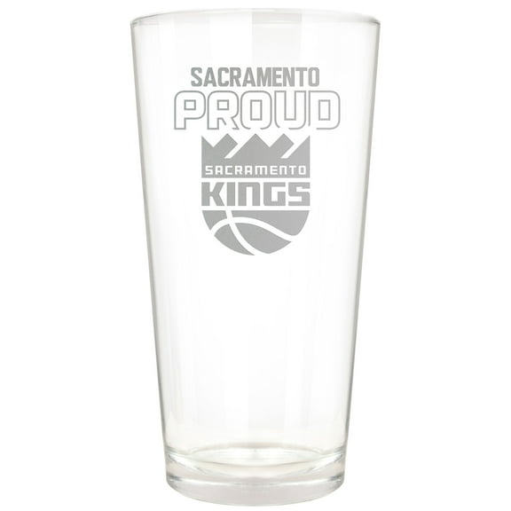 Sacramento Kings Etched 16oz. Rally Cry Pint Glass
